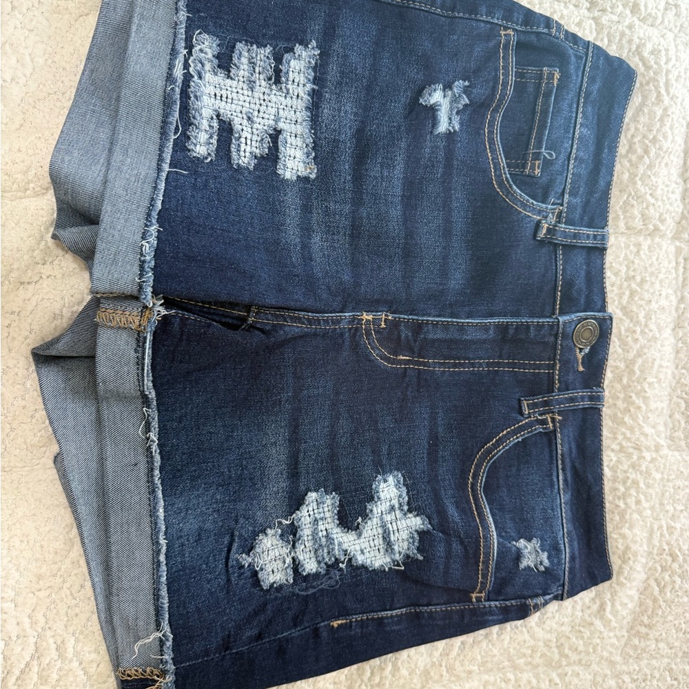 SO High Rise Denim Shorts